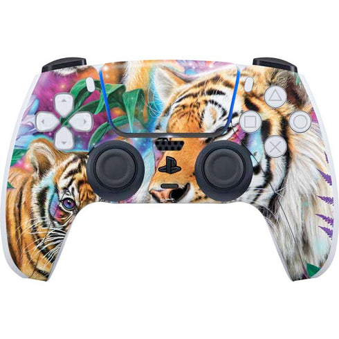 Daydream Galaxy Tigers by Sheena Pike PlayStation PS5 Skins